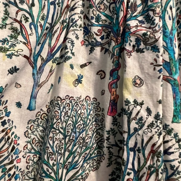 Poppy Rose Blue Trees Dress - Picture 6 of 7